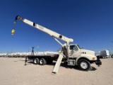 2007 STERLING/NATIONAL CRANE T/A DAYCAB FLATBED TRUCK W/ CRANE
