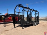 2016 LONE STAR TRAILERS 20' X 7' T/A MONORAIL GOOSENECK TRAILER