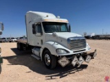 2007 FREIGHTLINER COLUMBIA T/A SLEEPER FLATBED TRUCK VIN/SN: 1FUJA6CK77LY36