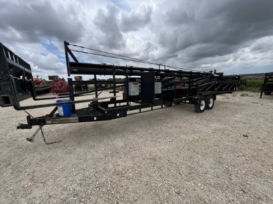 2011 ALBERTA FLARES ENERGY SERVICES LTD. 6" X 60'BI-FOLD FLARE STACK BUMPER PULL