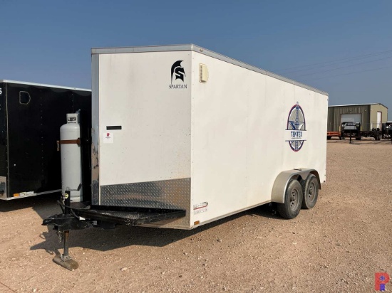 2024 SPARTAN CARGO 16'X 7'T/A BUMPER PULL ENCLOSED CARGO TRAILER