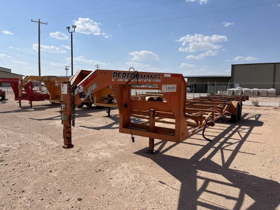 2008 PARK 32'X 7'T/A GOOSENECK PIPE TRAILER