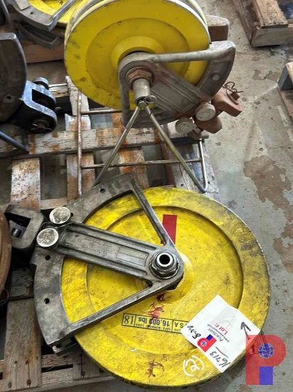SET OF GEO-LOG 14" & 18" WIRELINE SHEAVES