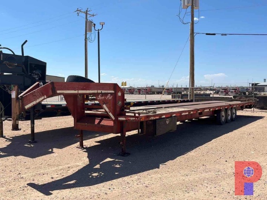 2002 SURE 40'X 8'3-AXLE GOOSENECK TRAILER