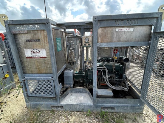 DIESEL POWERED 15K PSI HYDROPLEX TRIPLEX PUMP