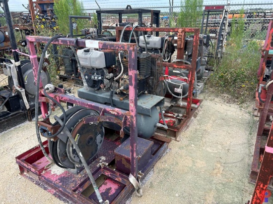COMPRESSED AIR LUBE MTD. ON 4' X 4'STEEL SKIDS