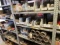 2 SHELVES ROD TONG PARTS & MISC.