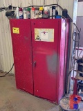 EAGLE MODEL PI-47 PAINT STORAGE CABINET W/ CONTENTS