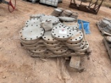 PALLET OF (41) ASSORTED SIZE STAINLESS THREADED FLANGES