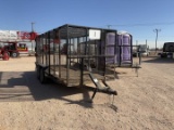 SHOPBUILT 16' X 7' T/A BUMPER PULL TRASH TRAILER