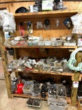 (4) SHELVES OF HYDRAULIC BJ STYLE TUBING / ROD TONG PARTS & GUIBERSON STYLE AIR SLIP PARTS & RELATED