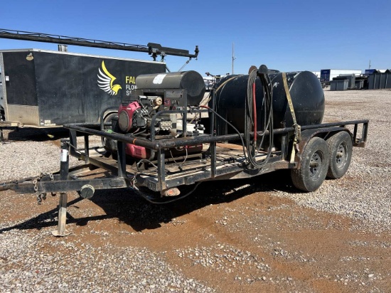 16'X 7'3,500 PSI T/A BUMPER PULL PRESSURE WASHER TRAILER