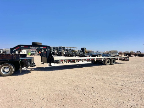 2022 RAWMAXX 40' 24K TANDEM DUAL WHEEL FLATBED TRAILER W/ MEGA RAMPS 3EVGF4023N1102504