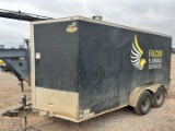 2016 COVERED WAGON TRAILERS ENCLOSED 14' X 7' T/A 3,500 PSI PRESSURE WASHER BUMPER PULL TRAILER