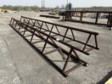 (2) 30' X 2' TRIANGLE PIPE RACKS