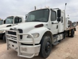2012 FREIGHTLINER M2 S/A FLATBAED SLEEPER TRUCK (INOPERABLE)