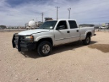 2001 GMC SIERRA 2500HD CREW CAB PICKUP TRUCK, 4X4