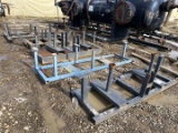 3 - 9 VALVE  MANIFOLD STANDS,  2 - SINGLE BARREL PLUG CATCHERS