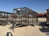 SHOPBUILT 16' X 7' T/A BUMPER PULL TRASH TRAILER