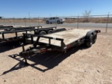 SHOPBUILT 18 X 7 T/A BUMPER PULL TRAILER