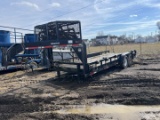 2007 30'FLATBED GOOSENECK TRAILER