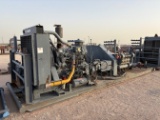 TULSA TRIPLEX TT-560 TRIPLEX PUMP UNIT, SKIDDED