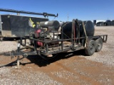 16'X 7'3,500 PSI T/A BUMPER PULL PRESSURE WASHER TRAILER