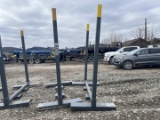 (2) 8'T WORKS STRING TUBING RACKS W/ FORK POCKETS FOR 2-3/8 & 2-7/8 TUBING
