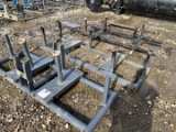 3 - 9 VALVE  MANIFOLD STANDS, 2 - SINGLE BARREL PLUG CATCHERS