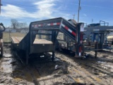 2012 PJ 25'GOOSENECK FLATBED TRAILER