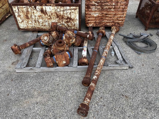 (4) 3" DC15 PLUG VALVES, (7) PUP JTS, & (1) CHIKSAN