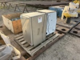 (2) SCOTTSMAN ICE MACHINE W/ BOX OF ELECTRIC CORDS & MISC