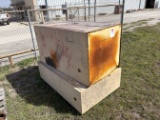 (2) PAINT STORAGE CABINETS (1) 5.5' X 3.5' X 1.5' (1) 5.5' X34