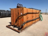 20 X 6 X 6 OPEN TOP TANK, SKIDDED