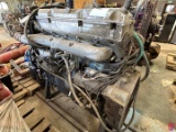 DETROIT DIESEEL S-60 12.7 L 500 H.P. DIESEL ENGINE S#06RE211089 LESS WATER PUMP & ECM W/ STAND