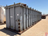 40 X 8 X 8 2-COMPARTMENT OPEN TOP MIXING TANK
