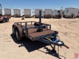 2004 SHOPBUILT 10 X 5 T/A BUMPER PULL UTILITY TRAILER