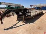 GOOSENECK TRAILER MFG.,CO, INC 30 X 96 T/A DUAL WHEEL FLATBED GOOSENECK TRAILER
