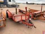 2008 TREMCO 10 X 5 T/A BUMPER PULL BOP TRAILER
