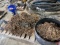 2 PALLETS HAUL TRUCK WINTER TIRE CHAINS, 2- TIRE CHAIN REPAIR TOOLS, & TIRE SAVERS