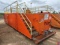 28 X 8 X 5 (3)-COMP. 192 BBL. MUD TANK W/ CATWALK, DEGASSER, IRON RACKS