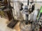 DELTA MODEL 17-950L DRILL PRESS, DELTA GRINDER, W/ BOLT, NUT & WASHER BIN