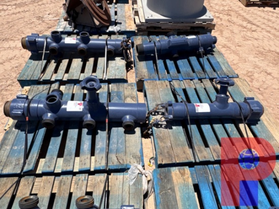 (2) CEMENT MANIFOLDS W/ 2 OUTLETS