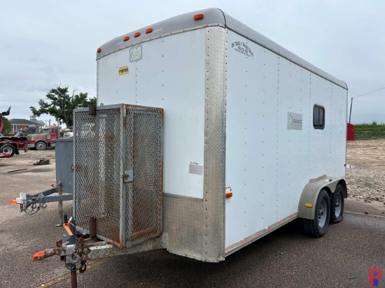 2013 CARGO CRAFT 16 T/A BUMPER PULL CREW / DOGHOUSE TRAILER