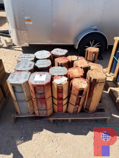PALLET OF (19) ASSORTED SIZE FLOAT COLLARS W/ 8RD CONNECTIONS