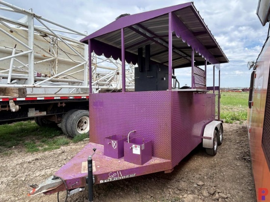 GATOR PIT 16 T/A BUMPER BBQ PIT TRAILER