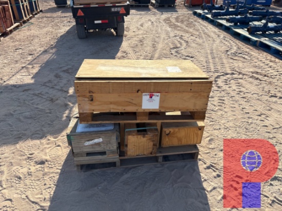 PALLET W/ (3) STAGE TOOLS, BRIDGE PLUG, & PLUG+BAFFLE LATCH