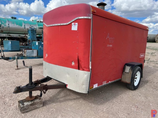 1996 HAULMARK 106L X 5W SINGLE AXLE BUMPER PULL ENCLOSED TRAILER