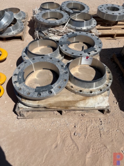 (8) 16 STAINLESS STEEL WELD NECK FLANGES