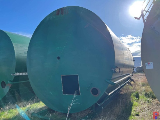SKIDDED 12DIAMETER X 20H 400BBL VERTICAL STORAGE TANK